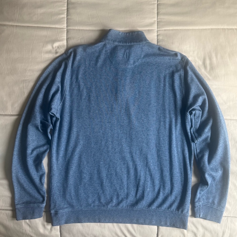 johnnie-O Blue Zip Up Pullover - Picture 3 of 4